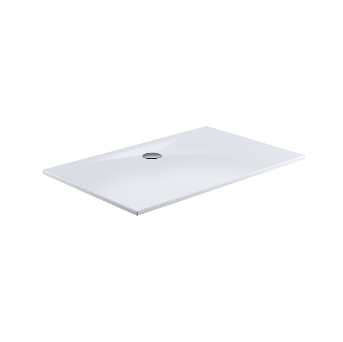 Marmor-Polymer Duschwanne Plan mit Punktablauf, Rechteck